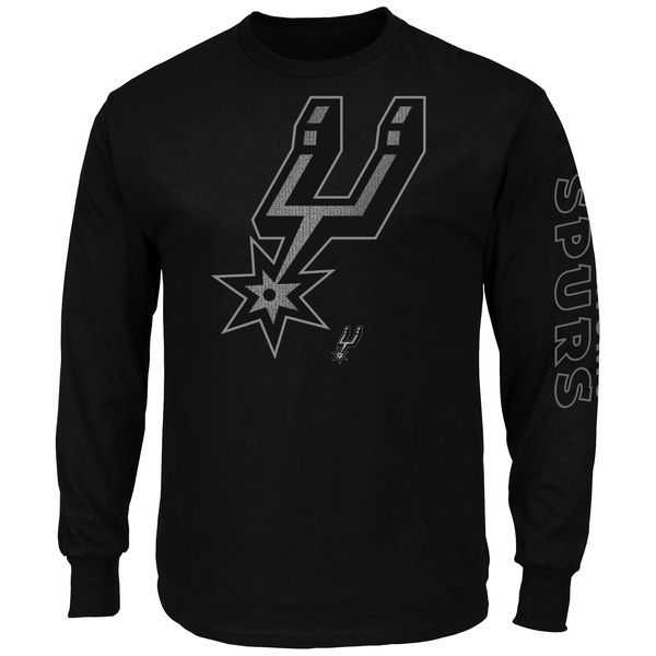 San Antonio Spurs Majestic Up and Over Long Sleeve WEM T-Shirt - Black,We sell and wholesale San Antonio Spurs Majestic Up and Over Long Sleeve WEM T-Shirt - Black on line form chian!